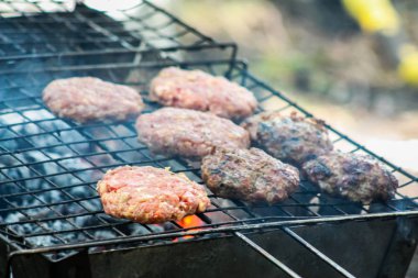 ızgara üzerinde et / ızgara köfte açık ızgara için ızgara üzerinde kızartılmış