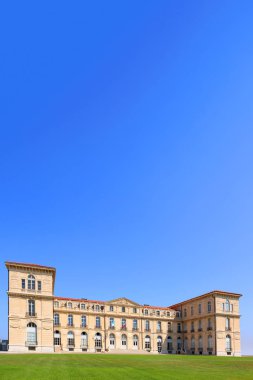 Bahçe çim Marsilya Palais du Pharo görünümü