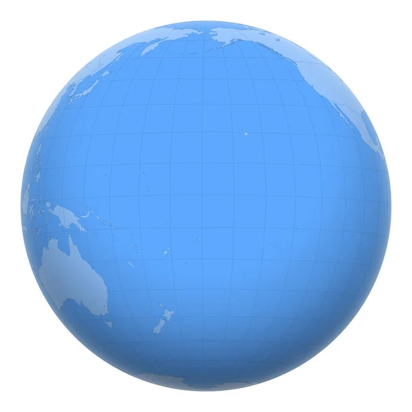 基里巴斯在全球 地球的中心是基里巴斯共和国的位置 基里巴斯地图 包括与首都的层 — 图库矢量图片