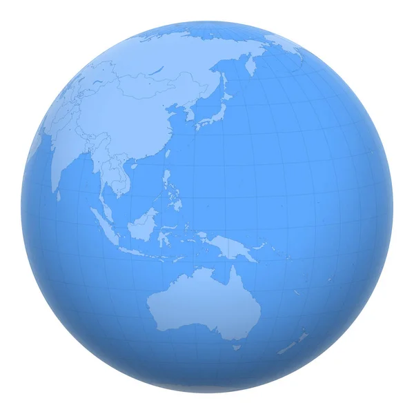 Palau Globe Earth Centered Location Republic Palau Map Palau Includes — Stock Vector