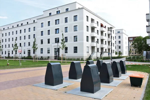 Berlin Niemcy Maja 2019 Nowoczesne Nowe Budynki Mieszkalne — Zdjęcie stockowe