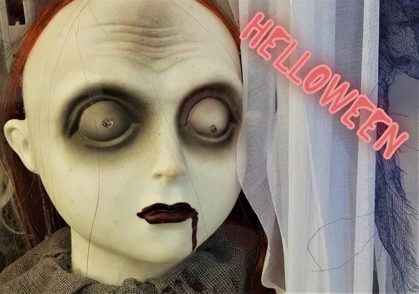 Przerażające Lalki Wakacje Halloween — Zdjęcie stockowe