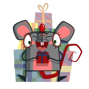  Yetenekli bir fare ya da fare. Fare sembolünün 2020 yılı