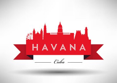 Şehir manzarası, Havana vektör grafik tasarım