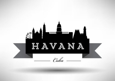 Şehir manzarası, Havana vektör grafik tasarım