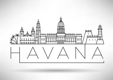 Tipografik Tasarım, Havana ile çok az şehir doğrusal manzarası