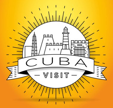 Tipografik Tasarım, Küba ile çok az şehir doğrusal manzarası