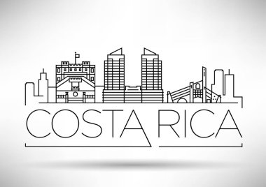 Tipografik Tasarım, Kosta Rika ile çok az şehir doğrusal manzarası