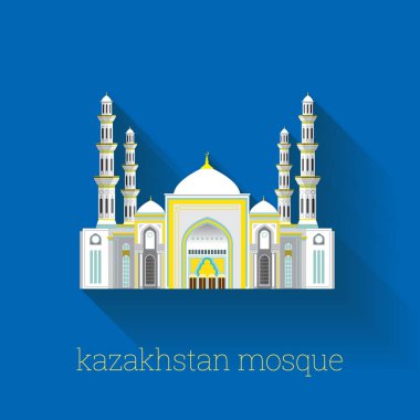 Kazakistan, Camii, vektör simgesel yapı tasarımı 