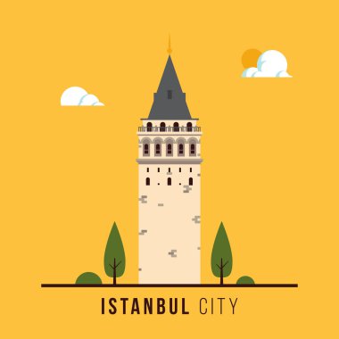 Simgesel Yapı Tasarım Istanbul, Türkiye, vektör 