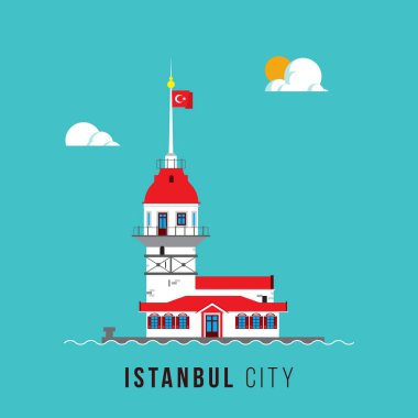 Simgesel Yapı Tasarım Istanbul, Türkiye, vektör 