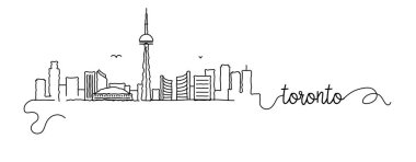 Xxx Şehri Skyline Doodle İşareti