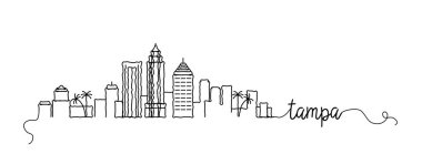 Tampa City Skyline Doodle İşareti