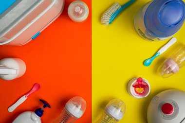 Sterilizasyon makinesi, bebek gereçleri ve göğüs pompası