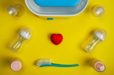 Bebek şişe sterilizatörü, göğüs pompaları flanşlar ve bebek bakım aksesuarları