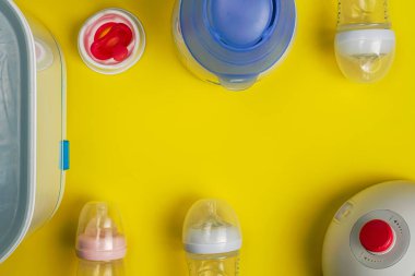 Bebek şişe sterilizatör ile elektrikli göğüs pompası