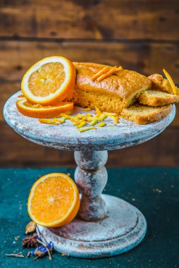 Portakallı pasta ve portakallı pasta standı