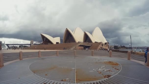 Sydney Austrália Abril 2019 Time Lapse Sydney Opera House Crowds — Vídeo de Stock