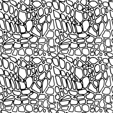 Küçük şekilsiz çakıl taşlarıyla sonsuz desenli zenart