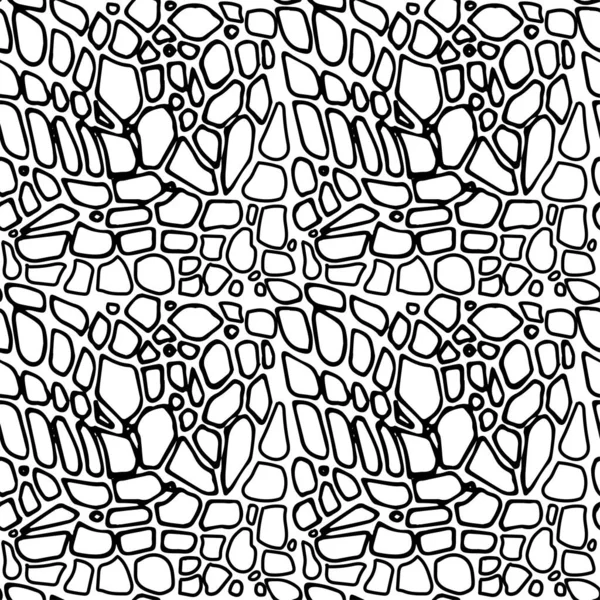 작고 형태없는 조약돌 이 있는 끝없는 패턴 정동 — 스톡 벡터