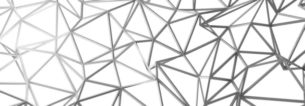 Illustration Drahtdesign Abstrakter Kristallhintergrund Dreieckige Textur Weites Panorama Für Tapeten — Stockfoto