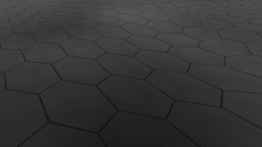 siyah petek üç boyutlu arka plan, 3d illüstrasyon