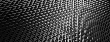3d Görüntü, soyut arkaplan, Black Metal Ağları dokusu, duvar kağıdı için geniş panoramik