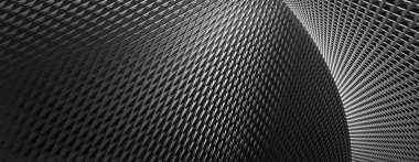 3d Görüntü, soyut arkaplan, Black Metal Ağları dokusu, duvar kağıdı için geniş panoramik