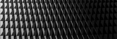 3d Görüntü, soyut arkaplan, Black Metal Ağları dokusu, duvar kağıdı için geniş panoramik