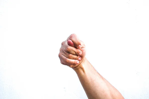 Şekil. Beyaz arka planda el