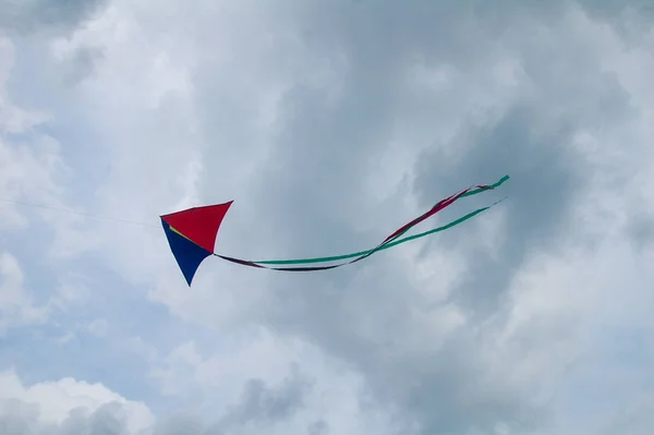 Kleurrijke Vlieger Lucht — Stockfoto