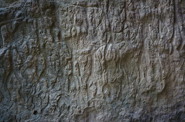 Наскальные Рисунки Древних Людей Гобустане — стоковое фото