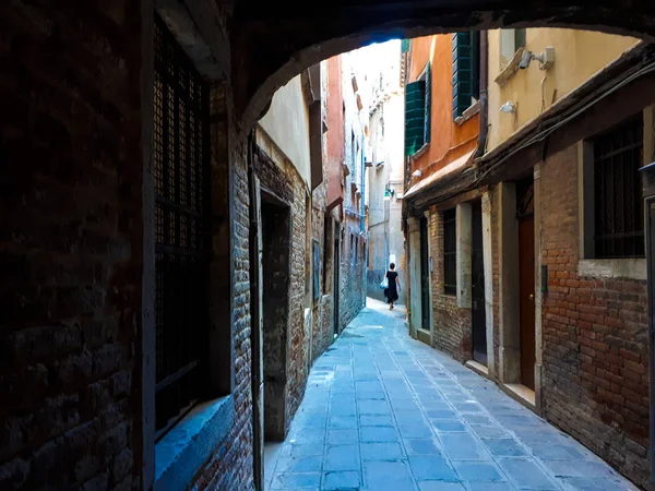 Calles Estrechas Ciudad Vieja Venecia — Foto de Stock