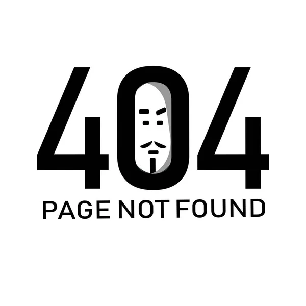 hata 404. insan yüzü.vektör