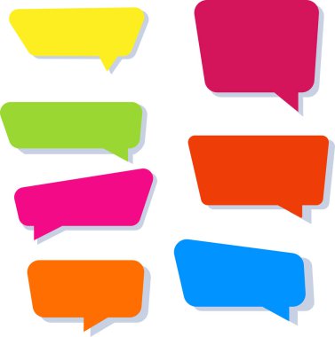 renkli afiş seti. Vektör