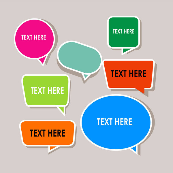 set of color banners. vector