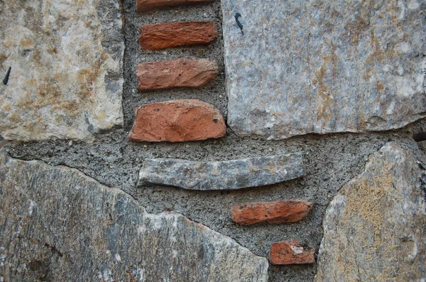 Starożytna Kamienna Struktura Ścian — Zdjęcie stockowe