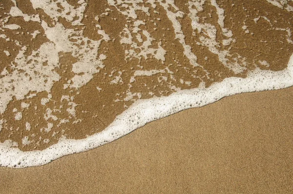 Background Sea Foam Yellow Sand — Stock Photo, Image