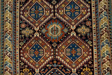 Doğu halısının deseni.