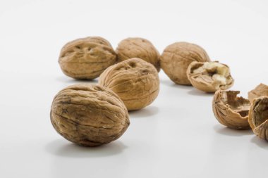 Ceviz yakın çekim. Stüdyoda çekilmiş..