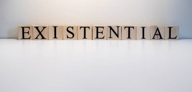 Tahta küplerden var olan bir metin. Psikoloji mesleği terimi. Kapat..