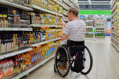 süpermarket engelli alışveriş