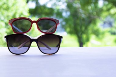 eğlence ve yaz kavramı, güneş gözlüğü