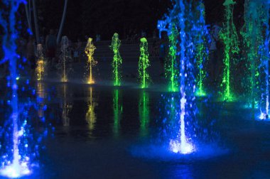 Ukrayna, Kramatorsk, Barış Meydanı'nda bir çeşme, 16.06.2019