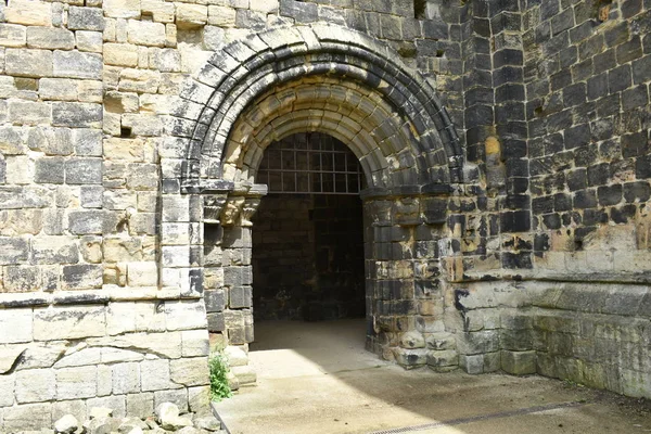 Kirkstall Abbey Ruinierte Zisterzienserkloster Das Einem Öffentlichen Park Liegt Wurde — Stockfoto