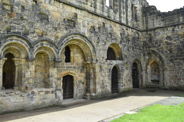 Abdij Van Kirkstall Een Geruïneerd Cisterciënzer Klooster Dat Zich Een — Stockfoto