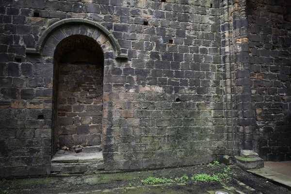 Kirkstall Opatství Zničená Cistercijový Klášter Který Nachází Veřejném Parku Byl — Stock fotografie