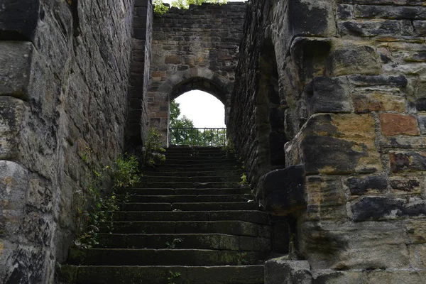 Kirkstall Abbey Ruinierte Zisterzienserkloster Das Einem Öffentlichen Park Liegt Wurde — Stockfoto