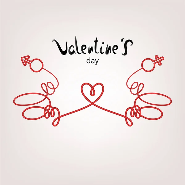 Cartão Saudação Para Dia Dos Namorados Convite Casamento Para Feriado — Vetor de Stock
