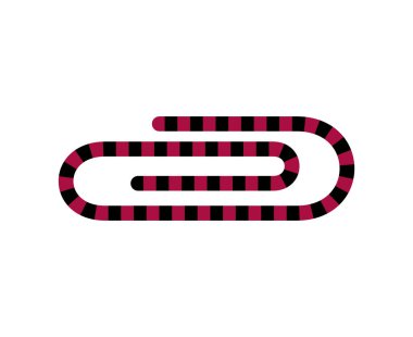 Uygulamalar, kamu yerleri ve Web siteleri için düz ataç simgesi. Vektör Illustration